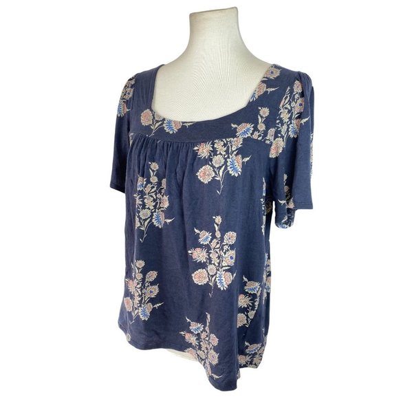 Lucky Brand Blouse Boho Farmhouse Prairie Cottagecore Top Women's Size Medium - Picture 5 of 9